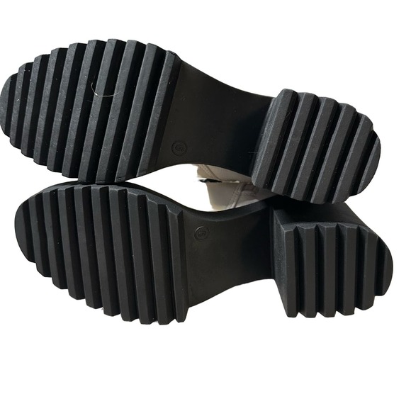 Seven7 White and Black Flatiron Boots Y2K NWOT Size 9 Platform 3.5” Heel - Picture 7 of 10